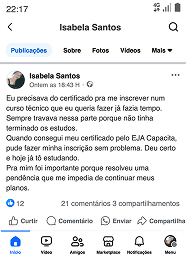 Comentário de aluno 1